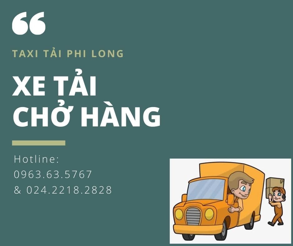Dịch vụ taxi tải tại xã Hồng Minh