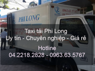 Dịch vụ taxi tải tại đường Nguyễn Hoàng đi Hải Phòng