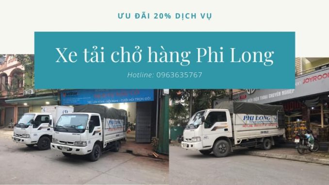 Taxi tải chở hàng phố Vân Hồ đi Quảng Ninh