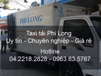 Taxi tải Phi Long đường Nguyễn Lam đi Hòa Bình